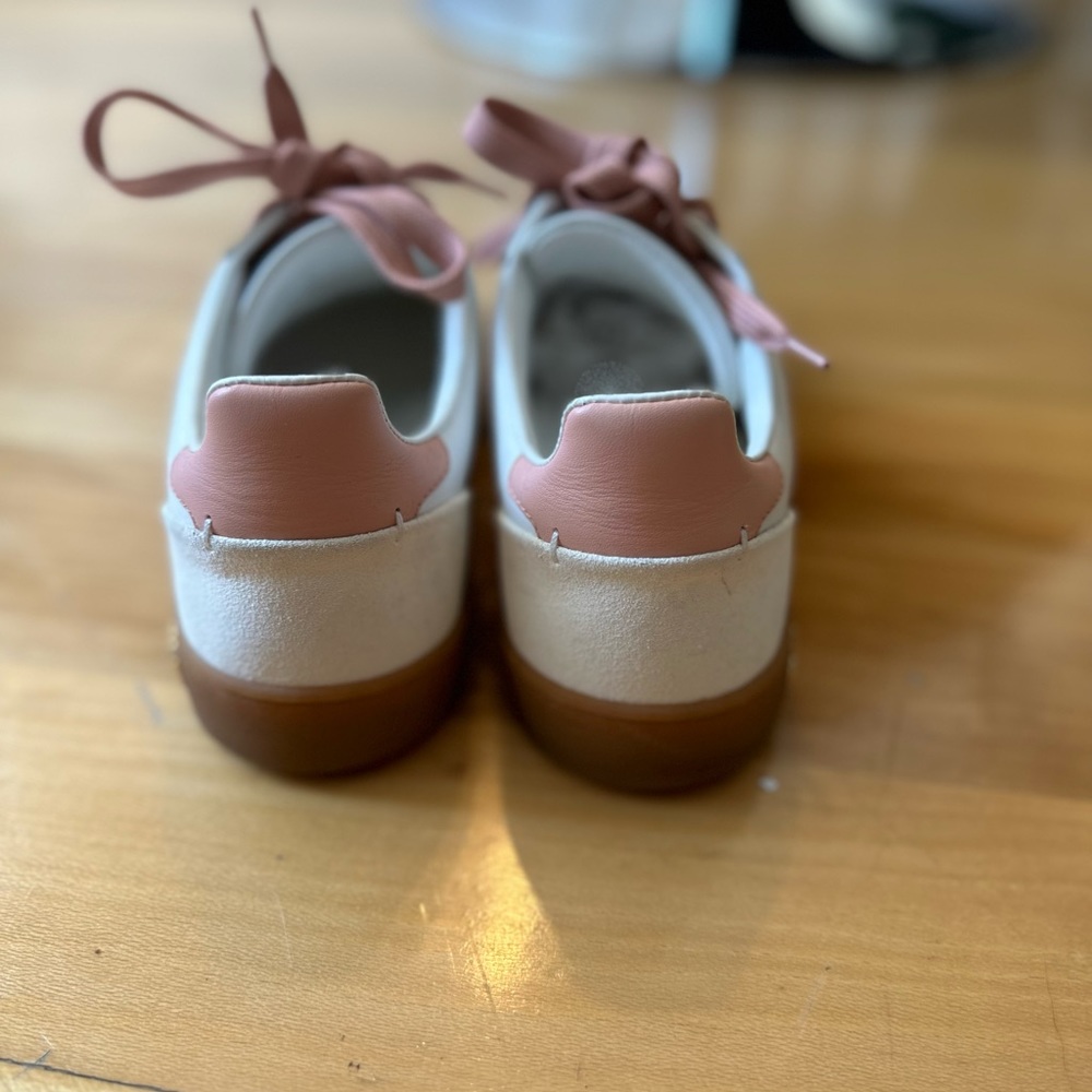 Louis Vuitton frontrow sneakers in pink suede and white sz 39. LV logo - Picture 4 of 8